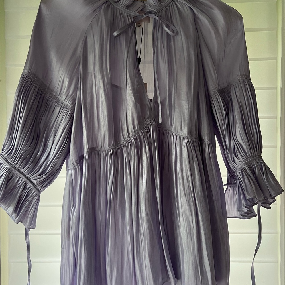 Cinq à Sept Lilac Pleated Blouse